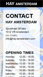 Mobile Screenshot of hay-amsterdam.com